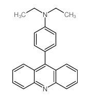 4-acridin-9-yl-N,N-diethyl-aniline结构式