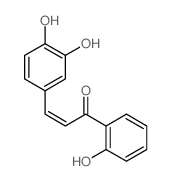 2-Propen-1-one,3-(3,4-dihydroxyphenyl)-1-(2-hydroxyphenyl)-结构式
