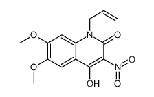 4-hydroxy-6,7-dimethoxy-3-nitro-1-prop-2-enylquinolin-2-one Structure