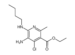 5-amino-6-butylamino-4-chloro-2-methyl-nicotinic acid ethyl ester结构式