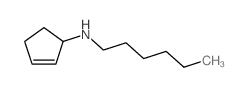 2-Cyclopenten-1-amine,N-hexyl- Structure