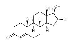 (8R,9S,10R,13S,14S,16S,17R)-16-chloro-17-hydroxy-10,13-dimethyl-1,2,6,7,8,9,11,12,14,15,16,17-dodecahydrocyclopenta[a]phenanthren-3-one structure