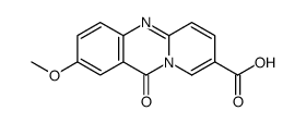 2-methoxy-11-oxo-11H-pyrido(2,1-b)quinazoline-8-carboxylic acid structure