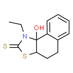 1-Ethyl-3a,4,5,9b-tetrahydro-9b-hydroxynaphtho[1,2-d]thiazole-2(1H)-thione结构式