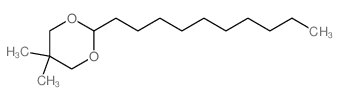 1,3-Dioxane,2-decyl-5,5-dimethyl- Structure