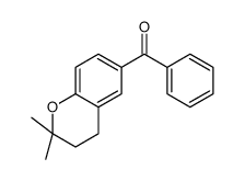 (2,2-dimethyl-3,4-dihydrochromen-6-yl)-phenylmethanone结构式