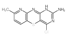 10H-Pyrido[3,2-b]pyrimido[4,5-e][1,4]thiazin-2-amine,4-chloro-8-methyl- Structure