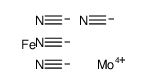 iron,molybdenum(4+),tetracyanide Structure