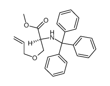 O-allyl-N-trityl-L-serine methyl ester Structure