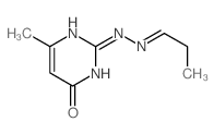 Propanal,2-(1,6-dihydro-4-methyl-6-oxo-2-pyrimidinyl)hydrazone structure