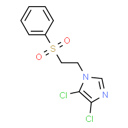 4,5-Dichloro-1-[2-(phenylsulfonyl)ethyl]-1H-imidazole结构式
