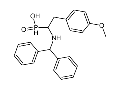 (1-(benzhydrylamino)-2-(4-methoxyphenyl)ethyl)phosphinic acid Structure