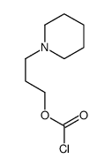 3-piperidin-1-ylpropyl carbonochloridate结构式