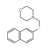 4-(naphthalen-2-ylsulfanylmethyl)morpholine Structure