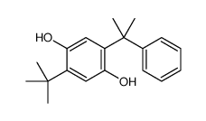 2-tert-butyl-5-(2-phenylpropan-2-yl)benzene-1,4-diol结构式