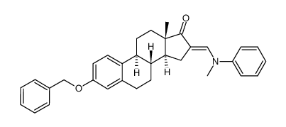 3-benzyloxy-16-(N-methyl-N-phenylaminomethylidene)-estra-1,3,5(10)-triene-17-one Structure