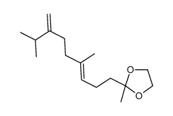 2-[(Z)-4,8-Dimethyl-7-methylene-3-nonenyl]-2-methyl-1,3-dioxolane Structure