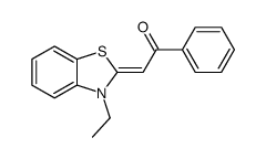 2-(3-ethyl-1,3-benzothiazol-2-ylidene)-1-phenylethanone结构式