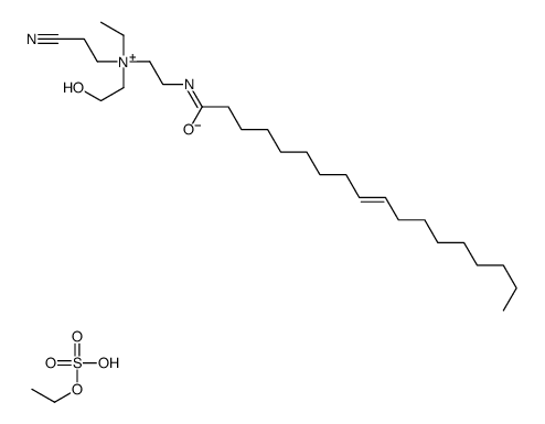 2-cyanoethyl-ethyl-(2-hydroxyethyl)-[2-[[(Z)-octadec-9-enoyl]amino]ethyl]azanium,ethyl sulfate Structure