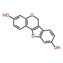 6H-苯并呋喃并[3,2-c][1]苯并吡喃-3,9-二醇结构式