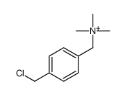 [4-(chloromethyl)phenyl]methyl-trimethylazanium Structure