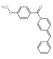 (4-benzylidenepyridin-1-yl)-(4-methoxyphenyl)methanone结构式