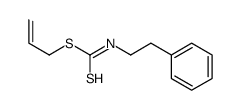 prop-2-enyl N-(2-phenylethyl)carbamodithioate结构式