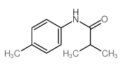 Propanamide,2-methyl-N-(4-methylphenyl)- Structure