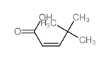2-Pentenoic acid,4,4-dimethyl- Structure