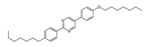 5-(4-heptoxyphenyl)-2-(4-heptylphenyl)pyrimidine结构式
