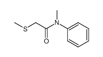 α-(methylthio)-N-methylacetanilide结构式