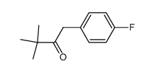 1-(4-fluorophenyl)-3,3-dimethylbutan-2-one结构式
