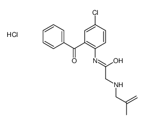 N-(2-benzoyl-4-chlorophenyl)-2-(2-methylprop-2-enylamino)acetamide,hydrochloride Structure