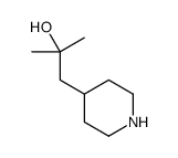2-methyl-1-(piperidin-4-yl)propan-2-ol结构式