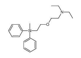 N,N-diethyl-2-[2-[methyl(diphenyl)silyl]ethoxy]ethanamine Structure