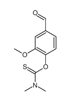 O-(4-formyl-2-methoxyphenyl) N,N-dimethylcarbamothioate Structure