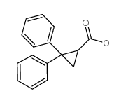 2,2-二苯基-环丙基甲酸结构式