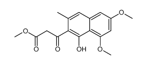 methyl 3-(1-hydroxy-6,8-dimethoxy-3-methyl-2-naphthyl)-3-oxopropanoate Structure