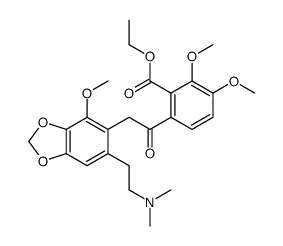 ethyl 6-[2-[6-[2-(dimethylamino)ethyl]-4-methoxy-1,3-benzodioxol-5-yl]acetyl]-2,3-dimethoxybenzoate Structure