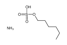 azanium 1-sulfonatooxyhexane结构式