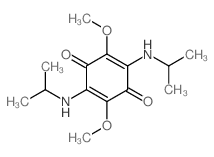 2,5-dimethoxy-3,6-bis(propan-2-ylamino)cyclohexa-2,5-diene-1,4-dione Structure