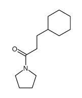 3-cyclohexyl-1-(pyrrolidin-1-yl)propan-1-one Structure