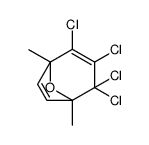 2,3,4,4-tetrachloro-1,5-dimethyl-8-oxabicyclo[3.2.1]octa-2,6-diene结构式