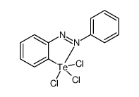 [2-(phenylazo)phenyl-C,N']tellurenenyl(IV) trichloride结构式