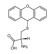 S-(9H-xanthen-9-yl)-L-cysteine Structure