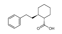 (+/-)-trans-2-Phenaethyl-cyclohexan-carbonsaeure Structure