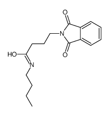 N-butyl-4-(1,3-dioxoisoindol-2-yl)butanamide结构式