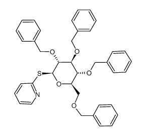 2-Pyridyl 2,3,4,6-tetra-O-benzyl-1-thio-β-D-galactopyranoside Structure