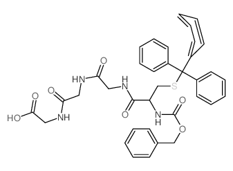 Glycine,N-[N-[N-[N-carboxy-S-(triphenylmethyl)-L-cysteinyl]glycyl]glycyl]- (9CI)结构式