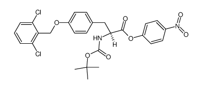 Boc-Tyr(Cl2Bzl)-ONp结构式